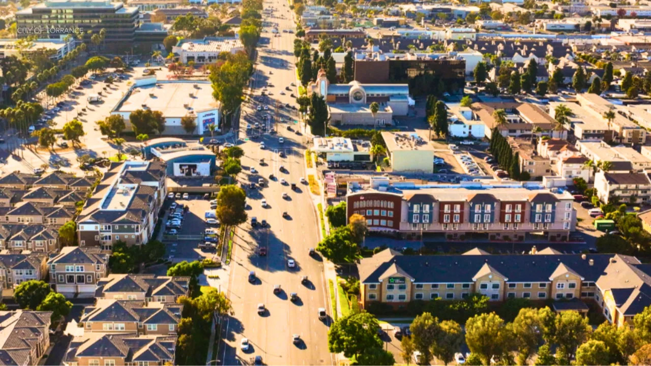 Aerial view of Torrance