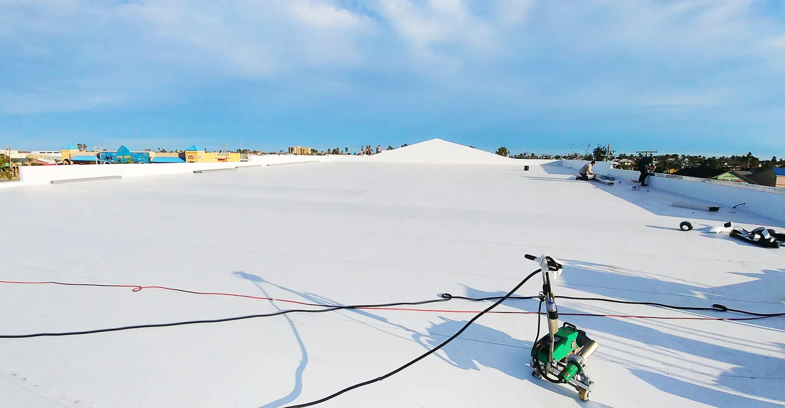 White TPO roof